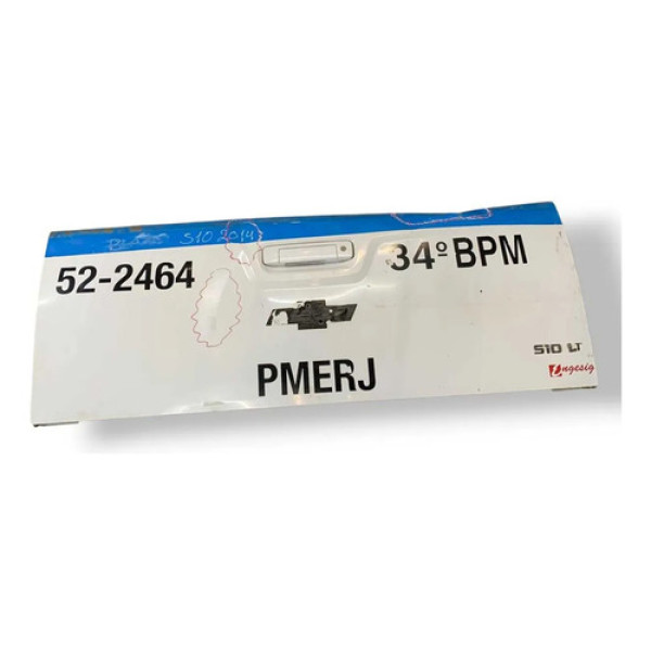 Tampa Traseira Caçamba Porta Malas Chevrolet S10 2014 A 2016 Branco