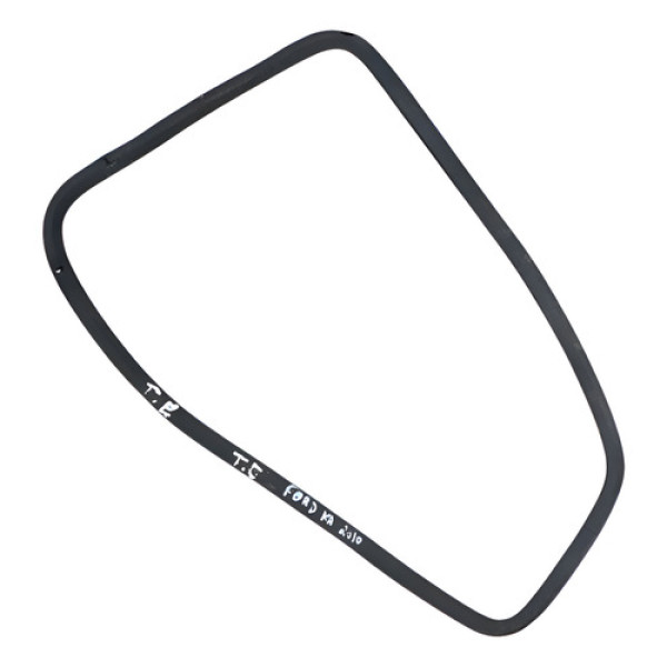 Borracha Vidro Fixo Traseiro Esquerdo Ford Ka 2010 2011 Preto