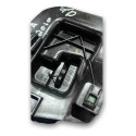 Maçaneta Interna Traseira Direita Gm Meriva 2008 93305492p Preto Traseira