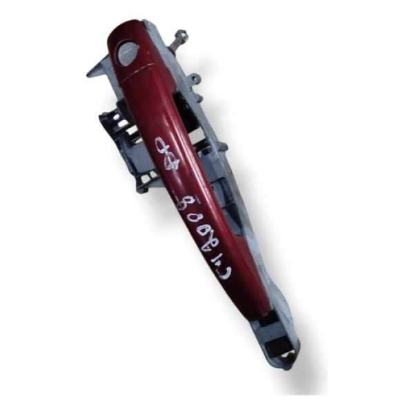 Maçaneta Externa Dianteira Direita Citroen C4 2007 2008 Vermelho Dianteira