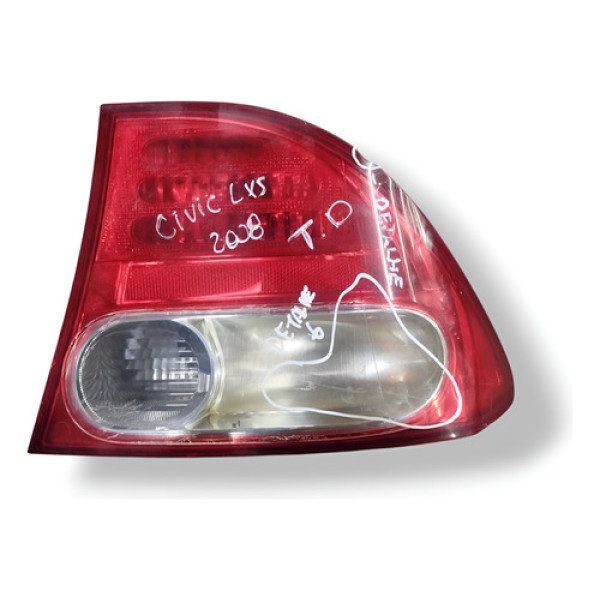  Lanterna Traseira Direita Civic Lxs 2008 Detalhe 6129921 Direito/passageiro Água