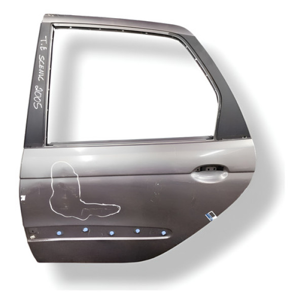 Porta Traseira Esquerda Renault Scenic 2004 2005 Com Detalhe Cinza