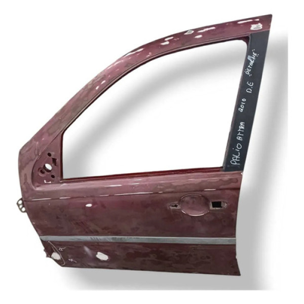 Porta Dianteira Esquerda Fiat Palio Attractive 2010 Detalhe Dianteira Esquerda Vermelho