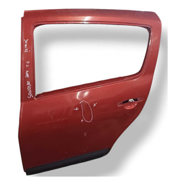 Porta Traseira Esquerda Sem Vidro Renault Sandero 14 Detalhe