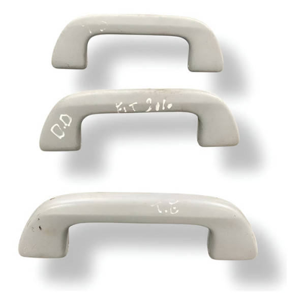 Kit Alça Teto Puxador Honda Fit 1.4 2010 2011 2012 2013 2014 Prateado