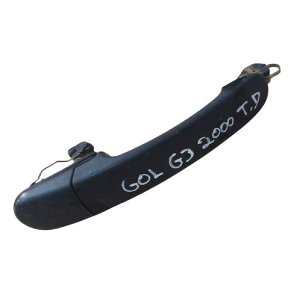 Maçaneta  Externa Traseira Direita Vw Gol G3 2002 2003  Preto Traseira