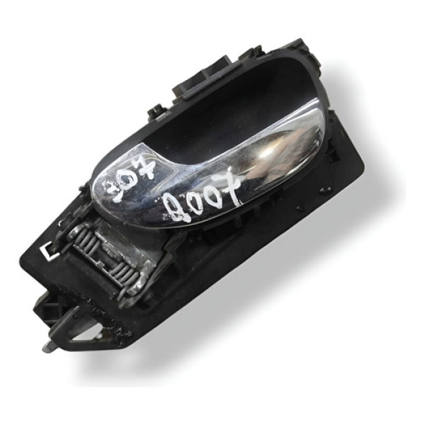 Maçaneta Interna Diant Esquerda Peugeot 307 2007 9643604577 Prateado Dianteira