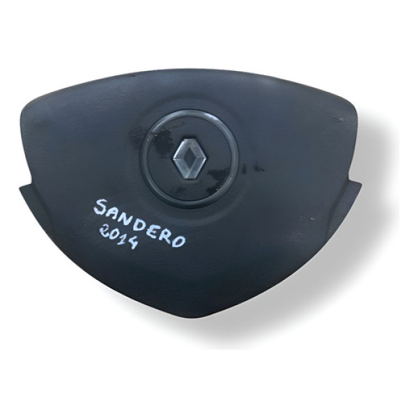 Tampa Buzina Volante Renault Sandero 20113 2014 985107578r Preto