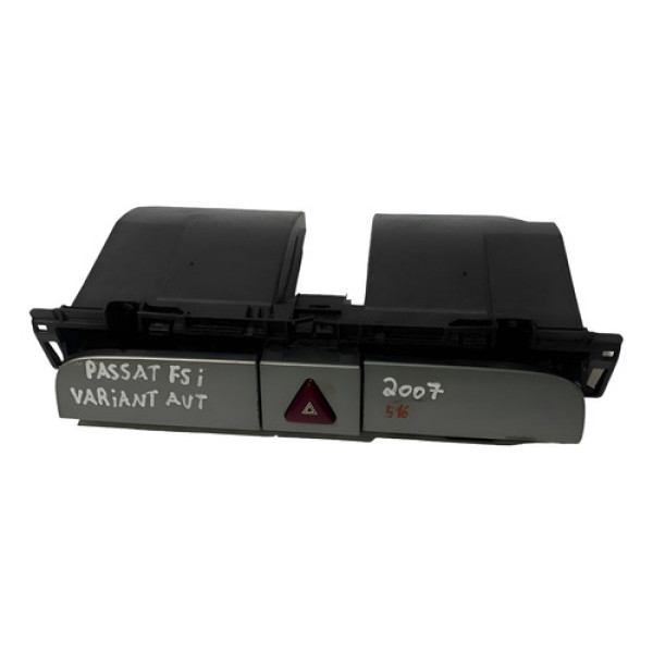 Porta Objeto Botão Pisca Alerta Passat Fsi 2007 3c0858407 Preto