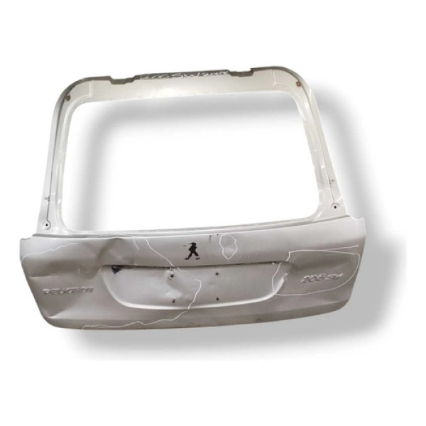 Tampa Traseira Porta Malas Peugeot 206 Sw 2007 2008 Detalhe Branco