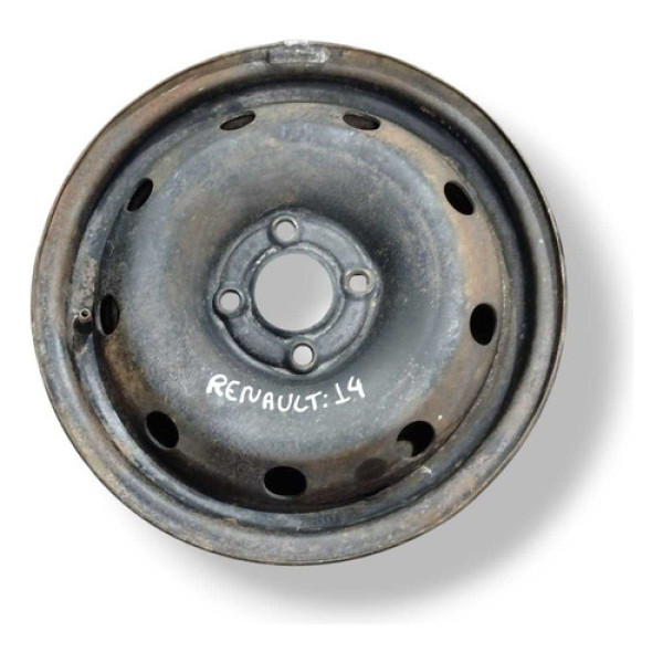Roda Ferro Avulsa Renault  Aro 14 Preto