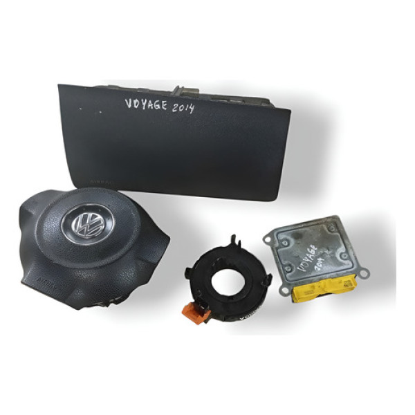 Kit Air Bag Volkswagen Voyage Gol G6 2013 2014 2015 2016 Preto