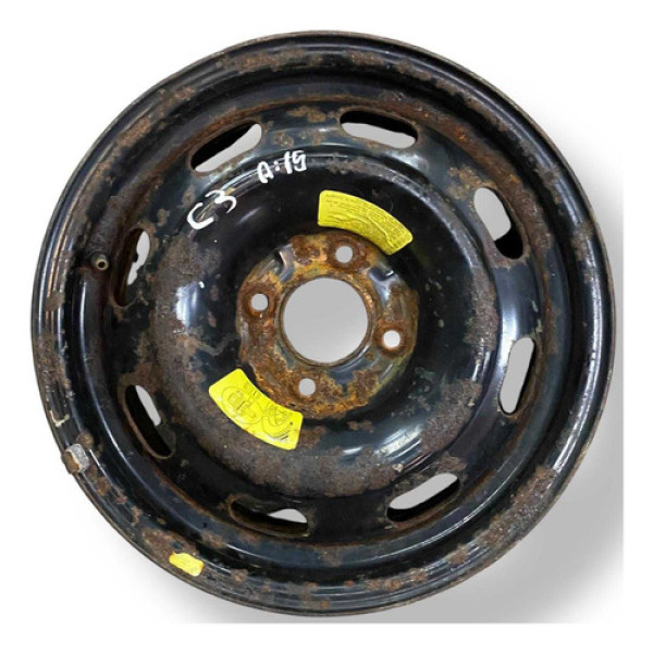Roda Aro 15  Ferro  Citroen C3 Preto