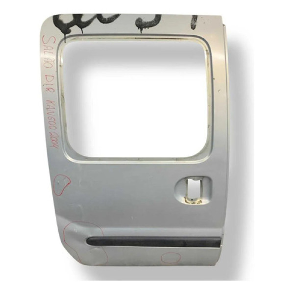 Porta Traseira Direita (correr ) Renault Kangoo 2004 Detalhe Traseira Esquerda Prateado