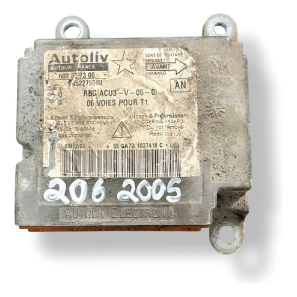 Modulo Airbag Peugeot 206 1.4 2004 2005 2006 2007 9652275980
