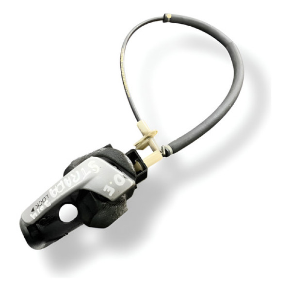 Maçaneta Interna Diant Esquerda Fiat Strada 2014 735360692 Prateado Dianteira