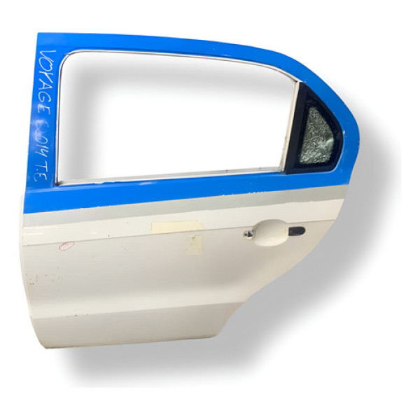 Porta Traseira Esquerda Volkswagen Voyage 2014  2015 Detalhe - Traseira - Esquerda - Branco