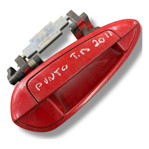 Maçaneta Ext Porta Tras Direita Fiat Punto 2011 310735399596 Vermelho Traseira