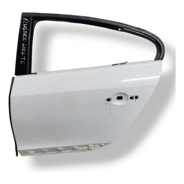 Porta Traseira Esquerda  Renault Fluence 2013 2014 Detalhe Traseira Esquerda Branco