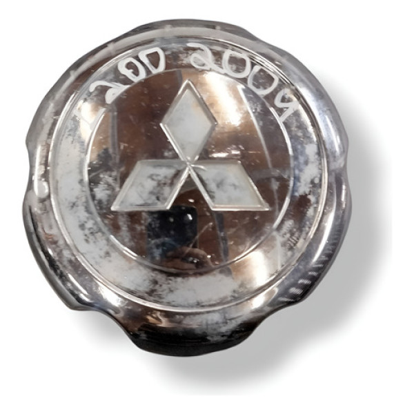 Calota Central Roda Mitsubishi L200 2003 2004 2005 Mb816581 Prateado