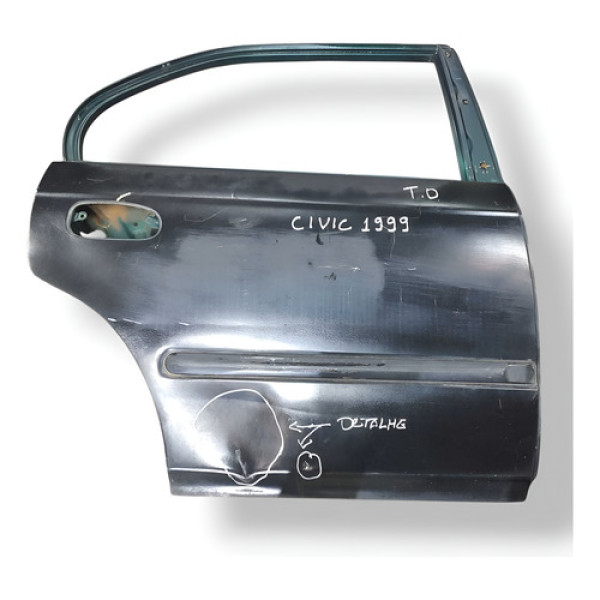 Porta Traseira Direita Honda Civic 1999 2000 Detalhes - Traseira - Direita - 1