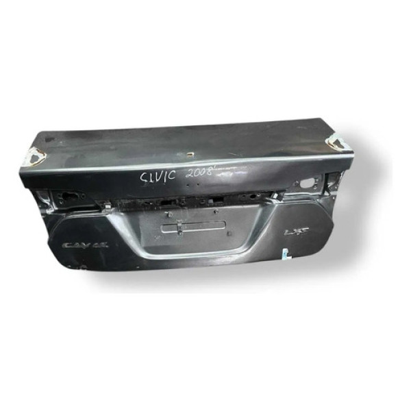 Tampa Traseira Porta Malas Honda Civic 2008 2009 Detalhe Cinza
