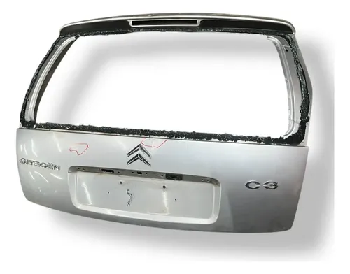 Tampa Traseira/porta Malas Citroën C3 2006/2011 Com Detalhe Prateado