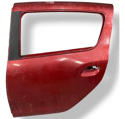 Porta Traseira Esquerda Renault Sandero 2017 2018 2019 Traseira Esquerdo Vermelho