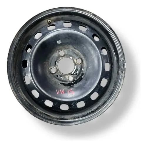 Roda Ferro Avulsa Aro 15 Volkswagen Golf Parati Voyage Gol Preto