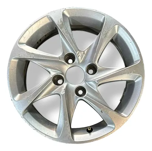 Roda Avulsa Liga Leve Aro 15 Peugeot 208 Detalhe Prateado