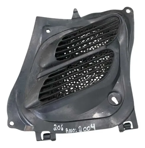 Grade Entrada Ar Capô Peugeot 206 2003/2004/2005 96011620 Preto