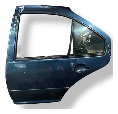 Porta Traseira Esquerda Volkswagen Bora 1999 2000 Detalhe Traseira Esquerdo Azul-turquesa